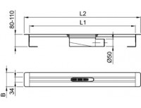 Душевой канал ACO ShowerDrain S-line (от 80мм)