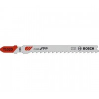Пилка для электролобзика по пластику (прямой и чистый рез) BOSCH T102D Clean for PP (2608667443)