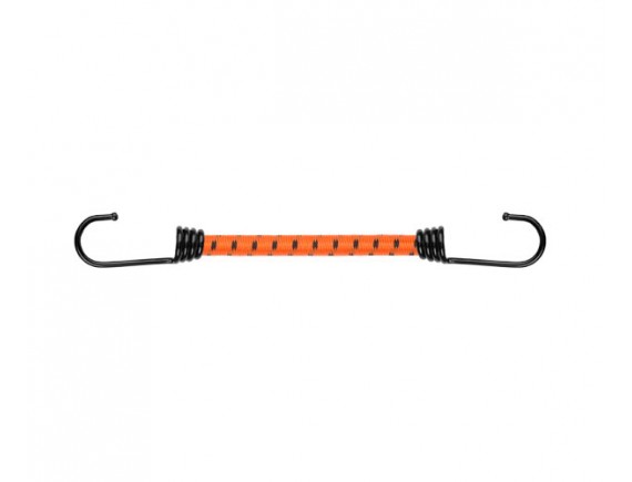 Эластичный шнурок BUNGEE CORD HOOK для крепления с двумя металлическими крючками для фиксации на концах, диаметр 8мм, длина 60см
