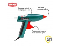 Термоклеевой пистолет Hammer Flex GN-05
