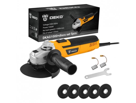 Углошлифмашина DEKO DKAG1000 SET