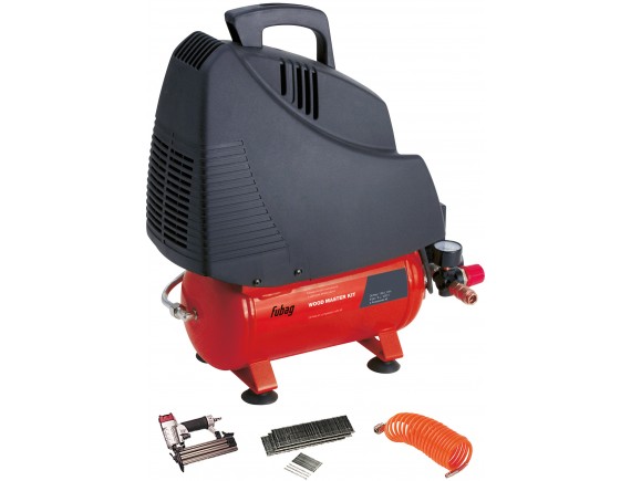 Компрессор безмасляный коаксиальный FUBAG WOOD MASTER KIT ( + 4 предмета)