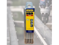 Сверло HSS Pro 8x117мм по металлу Irwin для монтажа фитингов с поджимом в магистральных трубах капельного полива