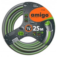 77159 AMIGO Шланг садовый четырехслойный 1/2 дюйма (13мм), 25м