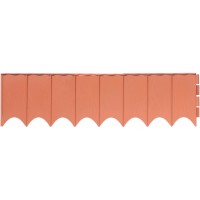 Бордюрный камень пластиковый Garden Fence, терракотовый