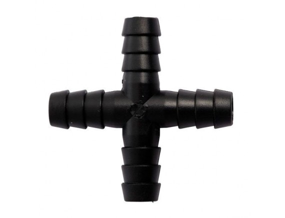 Крестовой разветвитель для садовых шлангов на 16мм, СС0116