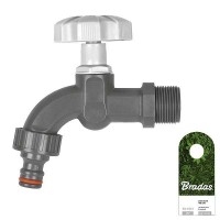 Кран 1/2" + подключение к шлангу