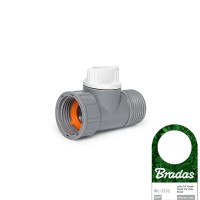 Адаптер с  краном с внутренней и наружной резьбой 3/4"