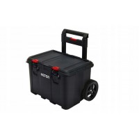 Ящик для инструментов Keter Stack'N'Roll Mobile Cart, черный/красный