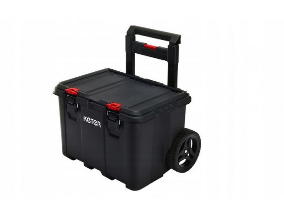 Ящик для инструментов Keter Stack'N'Roll Mobile Cart, черный/красный