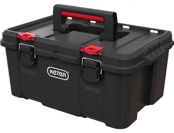 Ящик для инструментов Keter Stack'N'Roll Tool Box, черный/красный
