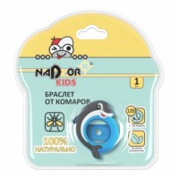 Фигурный силиконовый браслет с меняющимся картриджем для детей KIDS от комаров Nadzor, 1шт
