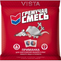 Приманка родентицидная Гремучая смесь, тесто-сырные брикеты от крыс и мышей, 200гр