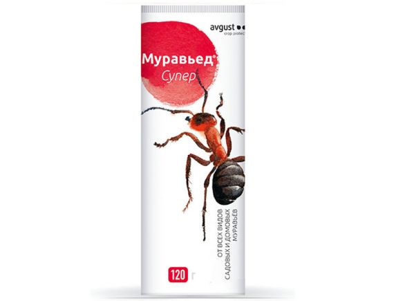 Средство-приманка против садовых и домовых муравьев в помещениях и на приусадебных участках МУРАВЬЕД Супер, Г, 120г
