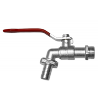 Кран для подключения шланга 1/2"-5/8" с проходом 3/4"