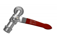 Кран для подключения шланга 1/2"-5/8" с проходом 3/4"