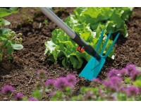 Тяпка садовая 3 зубца и прямое зубчатое лезвие Gardena комбисистема (9 см, без рукоятки)
