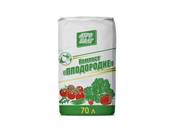 Компост Плодородие Агробалт, 70л