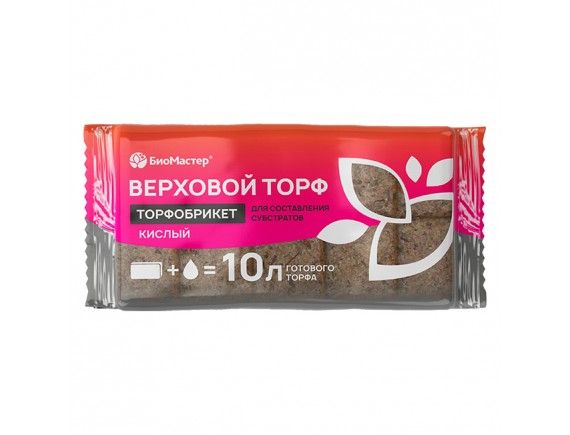 Почвобрикет Верховой торф кислый, 10л