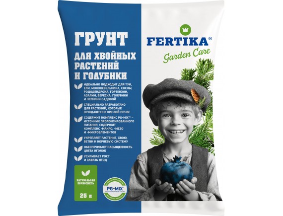 Грунт для хвойных растений и голубики FERTIKA, 25л