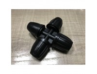 Крестовина для микротрубок с зажимными гайками 8мм, CC0208