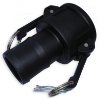 Соединитель CAMLOCK Тип C, адаптер на шланг с эксцентриковыми зажимами 1 1/2" (38мм), полипропилен