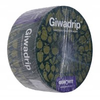 Капельная лента эмиттерная GIWA DRIP, шаг между эмиттерами 10см, толщина стенки 8mil, водовылив 1,6л/ч, Сербия, намотка 100м