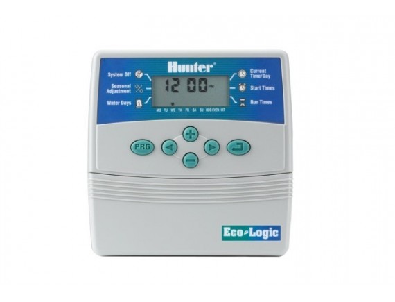Контроллер управления поливом HUNTER ECO-LOGIC ELC-401i-E (4 зоны) для внутреннего монтажа