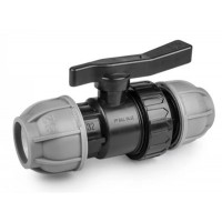 Кран шаровый к ПНД трубе 40мм PN10, DSRA10V4040