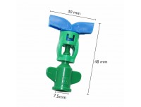 Микроспринклер (микроджет) подвесной 1,5-3 бар, 90-127л/ч, радиус 3-4м, синяя форсунка, арт. MS1013