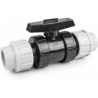 Кран шаровый для труб PE 50 мм, PN16, DSRA16V5050