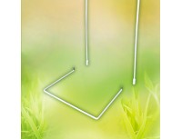 Подставка металлическая разборная с регулировкой высоты 30см, 50см и 80см для фитосветильника, цвет белый