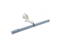 Держатель для линейного фитосветильника с присоской, размер 19,0×7,0×5,5см, белый