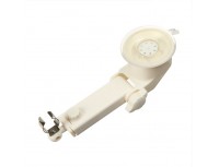 Держатель для линейного фитосветильника с присоской, размер 19,0×7,0×5,5см, белый