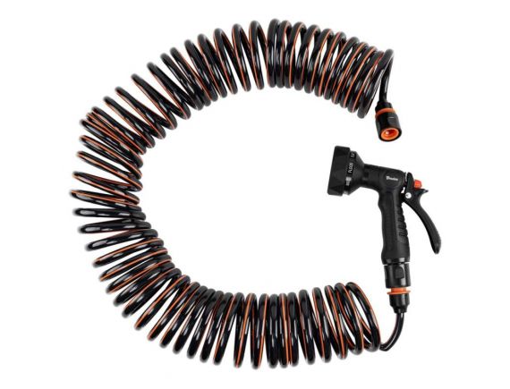 Комплект со спиральным шлангом и 9-функциональным пистолетом SPIRNG FLEX, 15 м, BRADAS WSF15