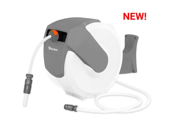 Катушка автоматическая со шлангом 1/2" 20м и аксессуарами WHITE LINE, WL-W6B20, BRADAS