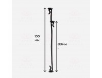 Крючки для подвязки растений "с пяточкой" и двойным крюком, 8-10см