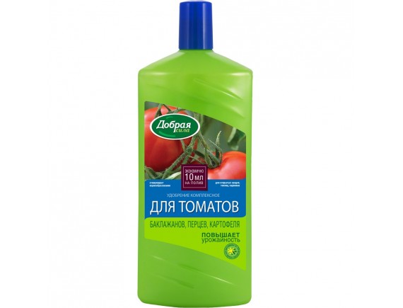 Удобрение Добрая сила для Томатов, перцев, баклажанов и картофеля комплексное жидкое органоминеральное, 1л