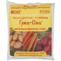 Порошково–гранулированное органоминеральное удобрение Гуми–Оми Картофель, Морковь, Редис, Свекла, Репа, Редька, 0,7кг