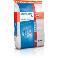 Минеральное удобрение длительного действия Осмокот 5 поколение (Osmocote 5 Generation" S-curved release) 16-8-12+2,2MgO+TE, 3-4мес, 25кг