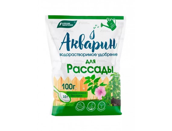 Удобрение водорастворимое минеральное АКВАРИН для Рассады, 100г