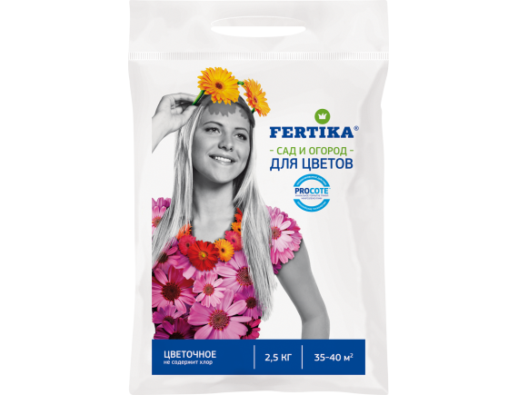 Комплексное цветочное удобрение NPK 17,7:9,4:11,2+микро, Весна-Лето, 2,5кг