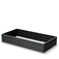 Модульная грядка Base Woody 1492х756х250 мм, цвет антрацит