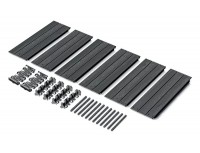 Модульная грядка Base Woody 1492х756х250 мм, цвет антрацит