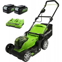 Газонокосилка аккумуляторная Greenworks 24V*2 G24X2LM41K2x (с 2хАКБ 4Ач и ЗУ) 41см