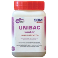 Биоактиватор UNIBAC-winter для использования при длительной консервации септиков и систем локальной канализации в зимний период, 0,5л