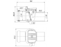 Канализационный обратный клапан ТП-86.50