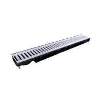 Лоток Ecoteck ParkLine DN100 h59 с решеткой оцинкованной, кл. А15