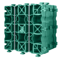 Газонная решетка 342х342×50мм, цвет зеленый